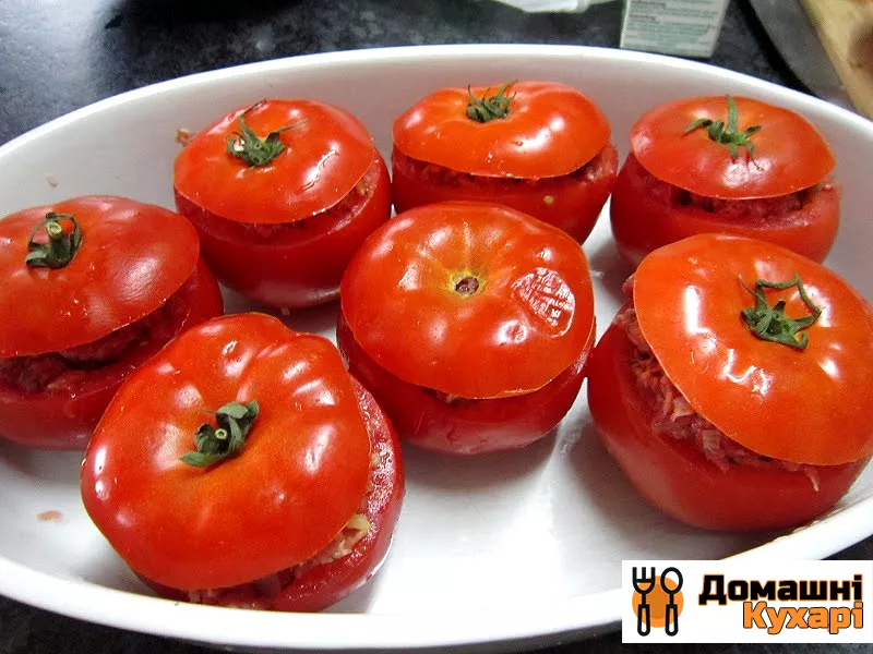 Фаршировані помідори фаршем в духовці - фото крок 4