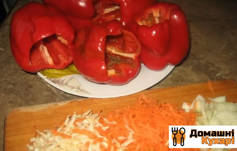 Фарширований перець з овочами - фото крок 1