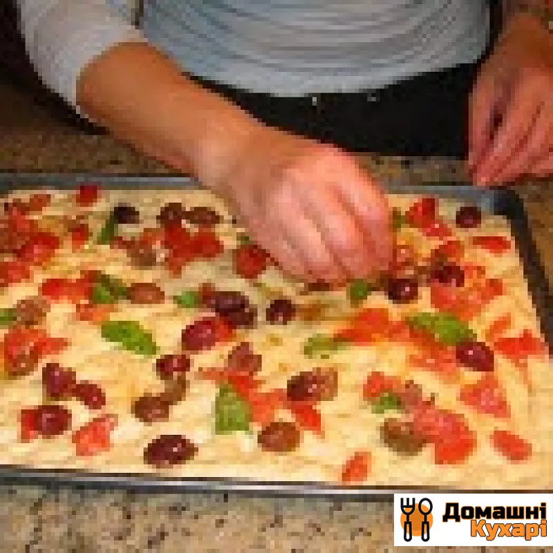 Фокачча з розмарином і фокачча з оливками і томатами - фото крок 10
