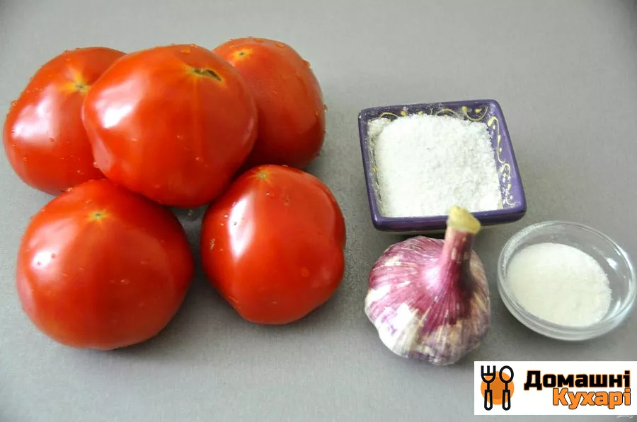 Горлодёр з помідорів з часником - фото крок 1