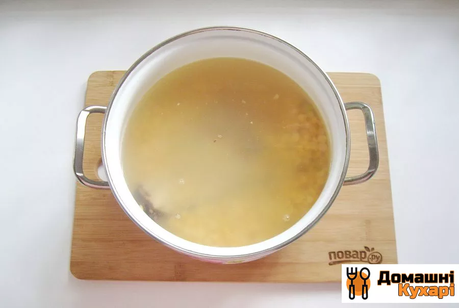 Гороховий суп-пюре з копченими реберцями - фото крок 4