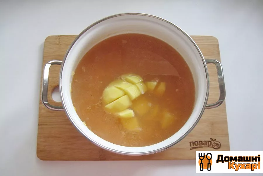 Гороховий суп-пюре з копченими реберцями - фото крок 6