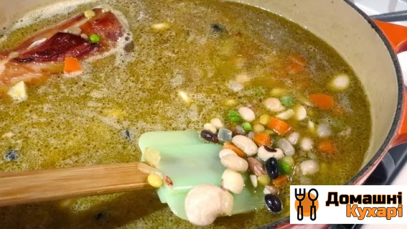 Гороховий суп зі свинячої рульки - фото крок 6