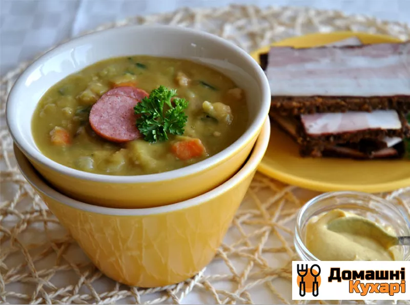 Гороховий суп з ковбасками - фото крок 4