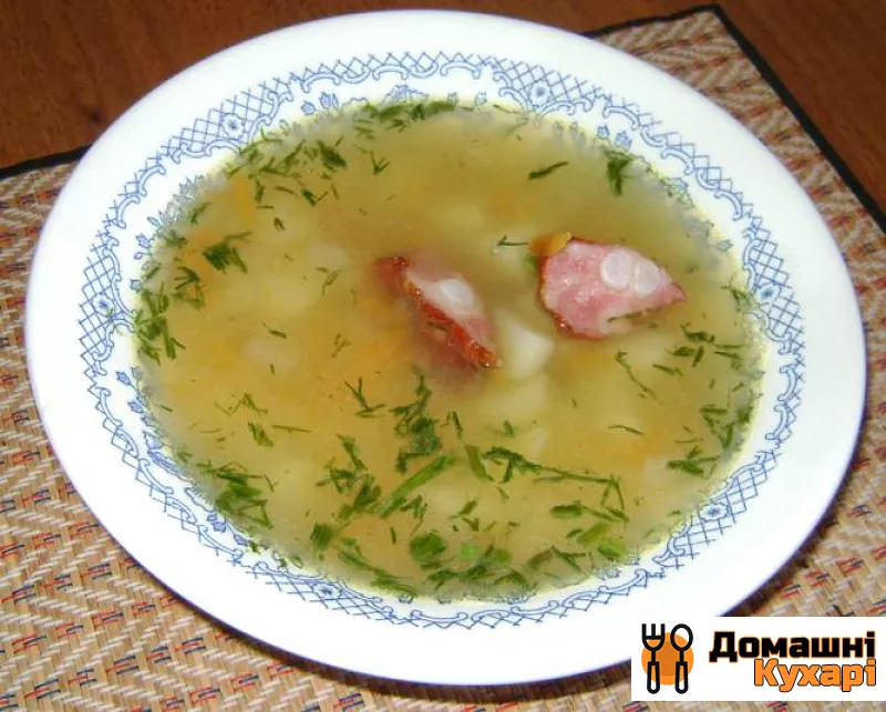Гороховий суп з копченими реберцями в мультиварці - фото крок 4