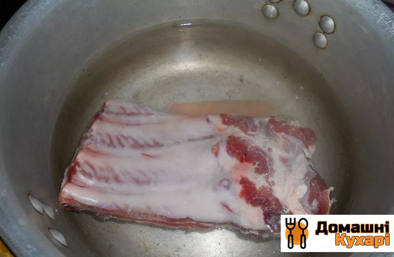 Гороховий суп зі свинячими реберцями - фото крок 1