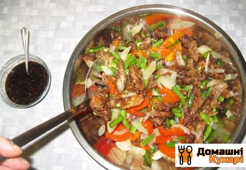 Яловичина по-китайськи з овочами - фото крок 16