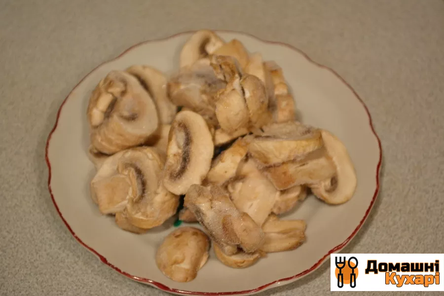 гриби, запечені з сиром - фото крок 2