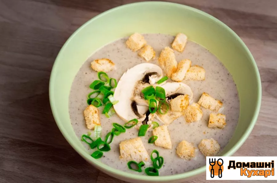 Грибний крем-суп з домашніми грінками - фото крок 6