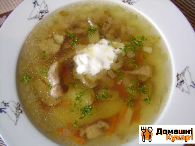 Грибний суп з білих заморожених грибів - фото крок 7