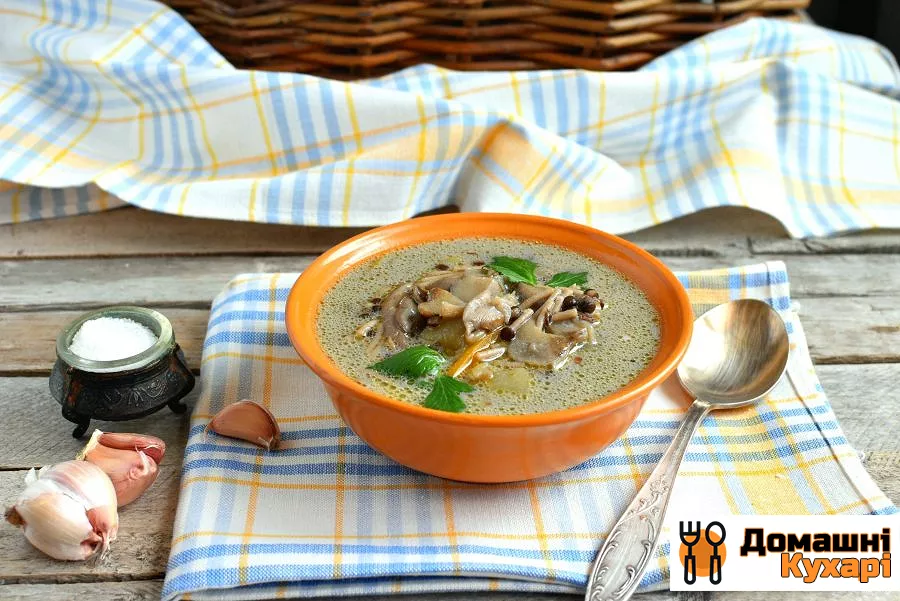 Грибний суп з сочевицею і гречаної вермішеллю - фото крок 6