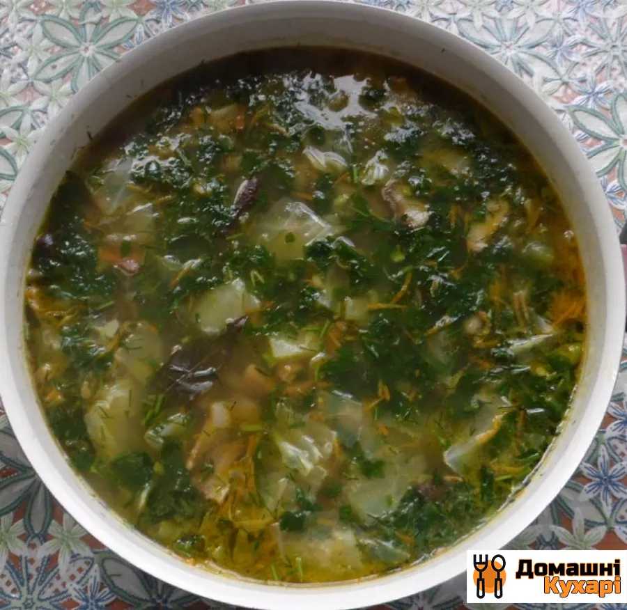 Грибний суп з капустою - фото крок 5