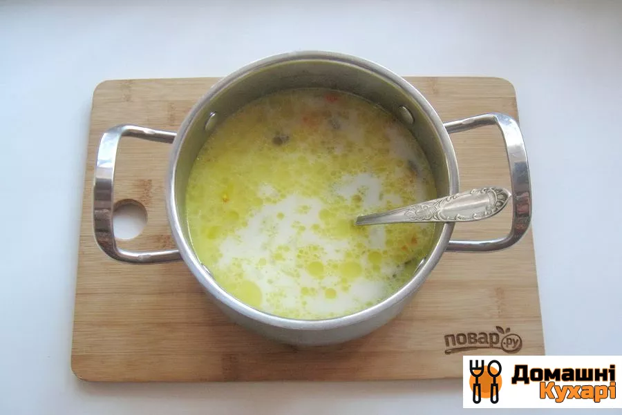 Грибний суп з молоком - фото крок 8
