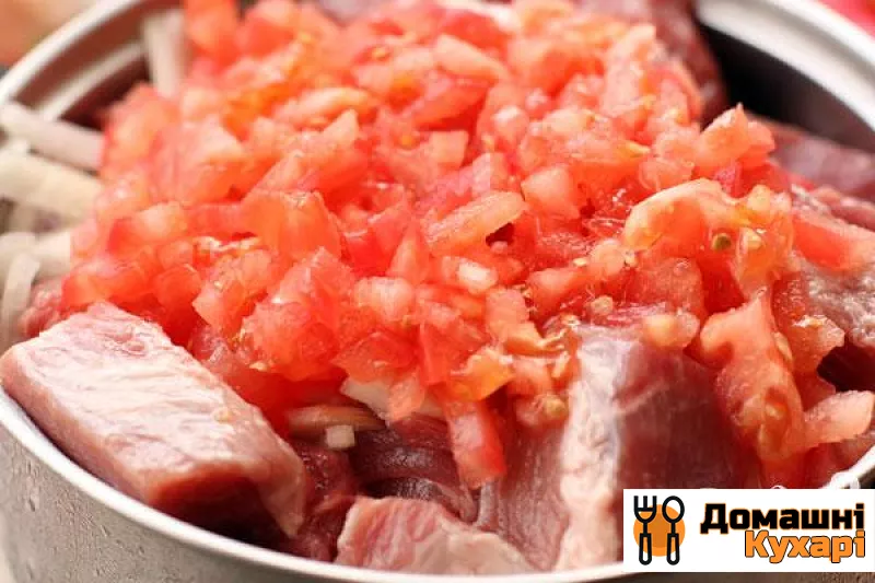 Шашлик зі свинини з помідорами - фото крок 2