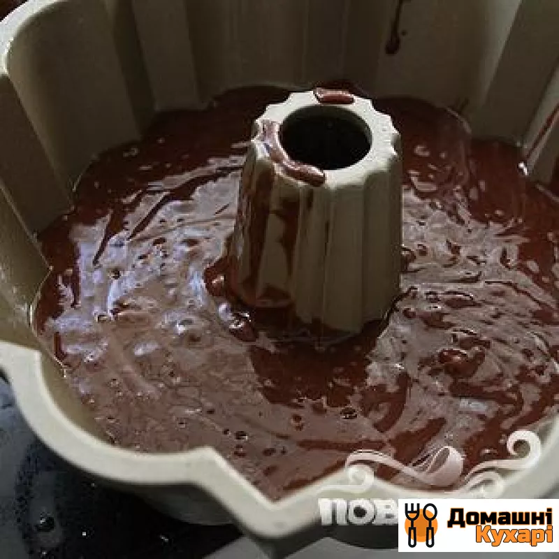 Шоколадний кекс з вершковою глазур'ю - фото крок 4