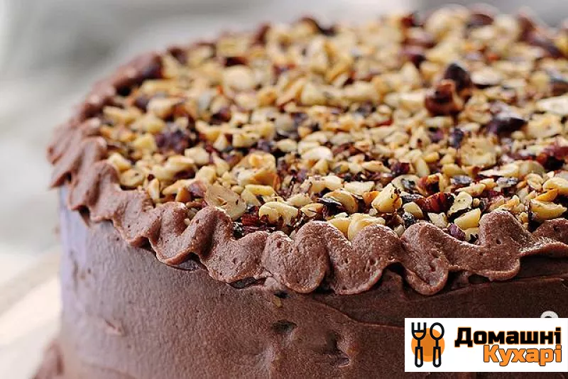 Шоколадний пиріг з горіхами - фото крок 9