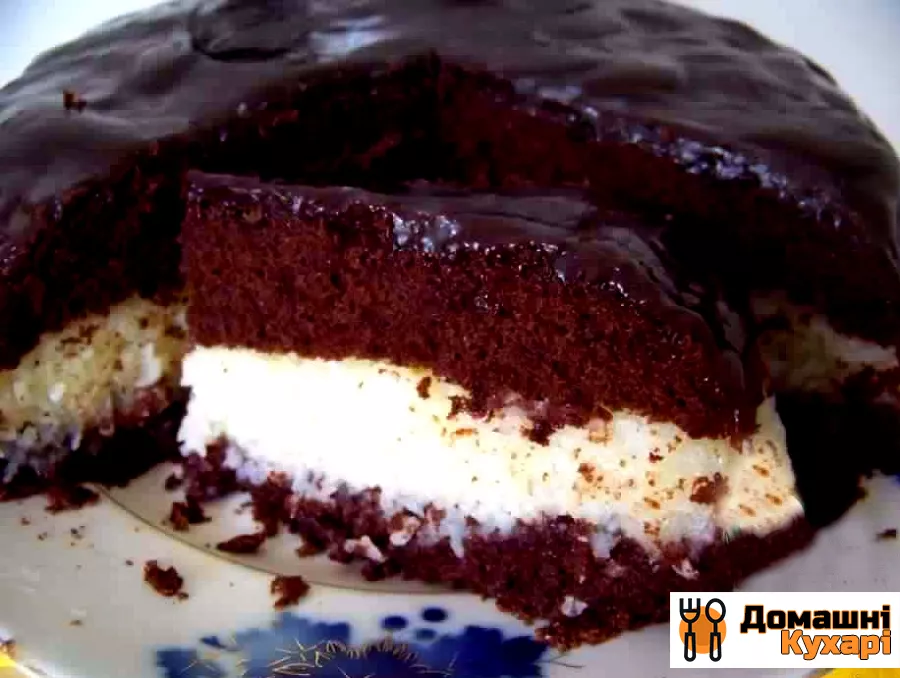 Шоколадний торт з кокосовою стружкою - фото крок 4