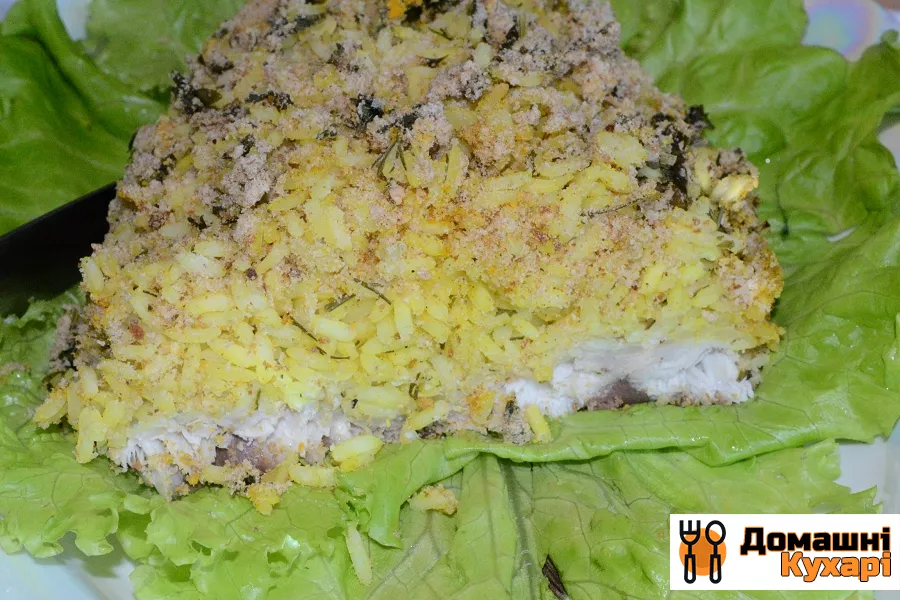 Скумбрія фарширована жовтим рисом - фото крок 6