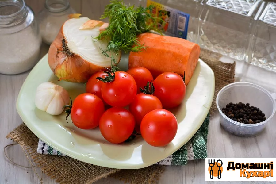 Солодкі помідори з цибулею на зиму - фото крок 1