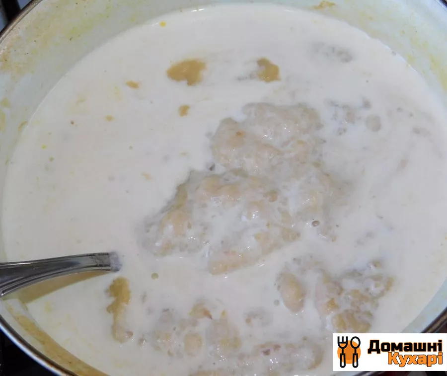 Вершковий суп-пюре з куркою і волоськими горіхами - фото крок 6