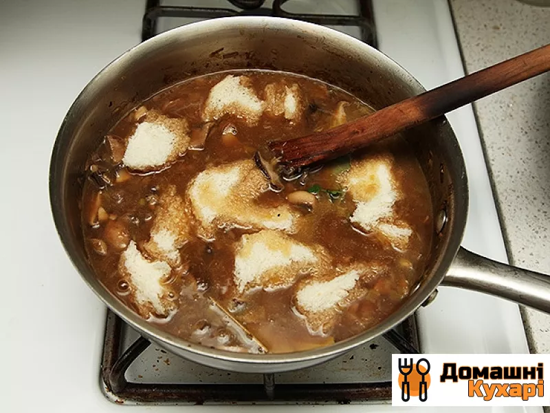 Вершковий суп з білими грибами - фото крок 6