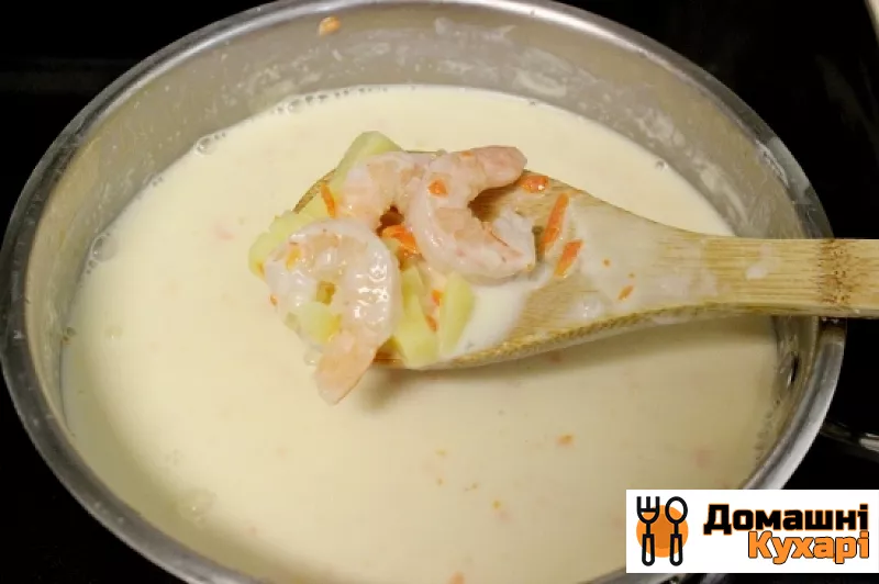 Вершковий суп з креветками - фото крок 3