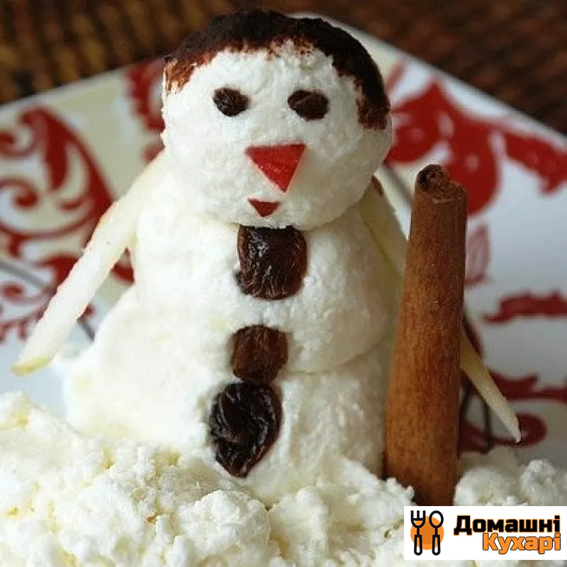 Сніговик з сиру - фото крок 10