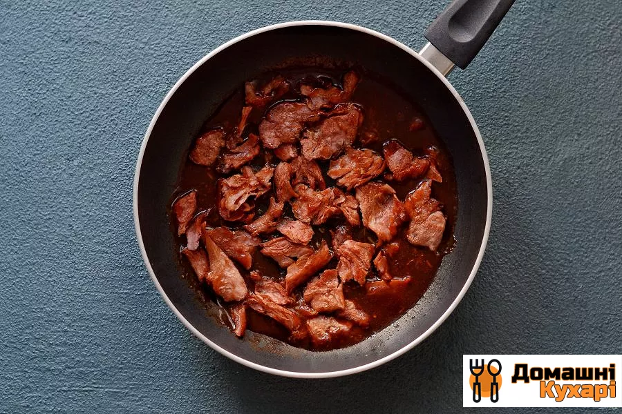 Соєве м'ясо по-монгольські з кетчупом - фото крок 7