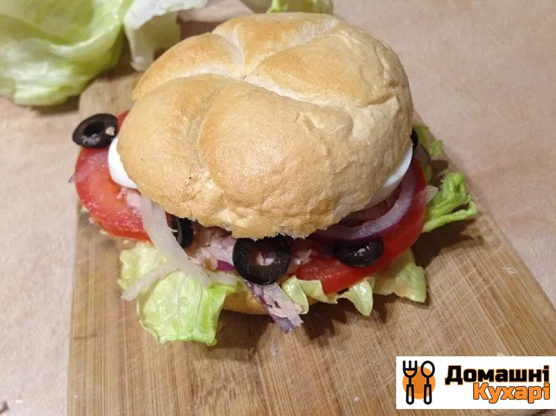 Середземноморський сендвіч з тунцем - фото крок 12