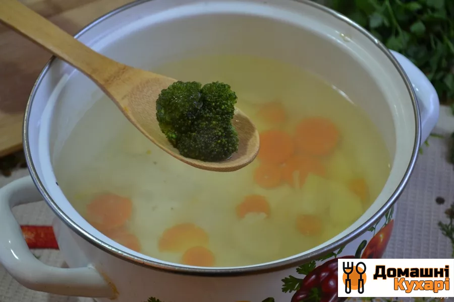 Суп-пюре з брокколі і цвітної капусти - фото крок 3