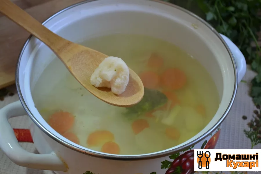 Суп-пюре з брокколі і цвітної капусти - фото крок 4