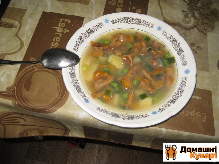 Суп грибний з лисичками - фото крок 8