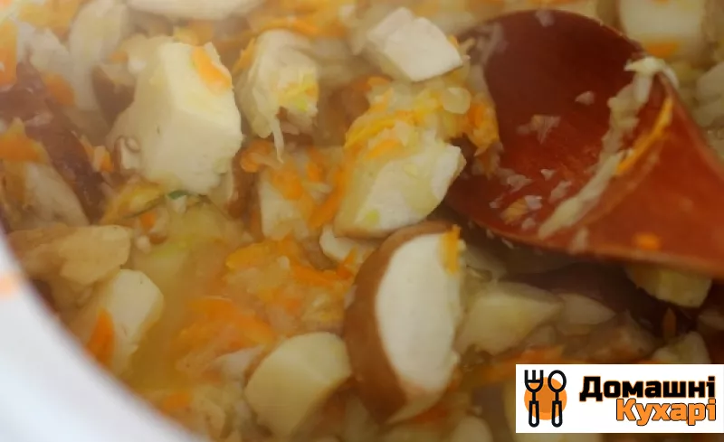 Суп з білих грибів з вершками - фото крок 2