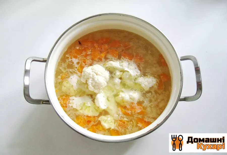 Суп з індички з цвітною капустою - фото крок 5
