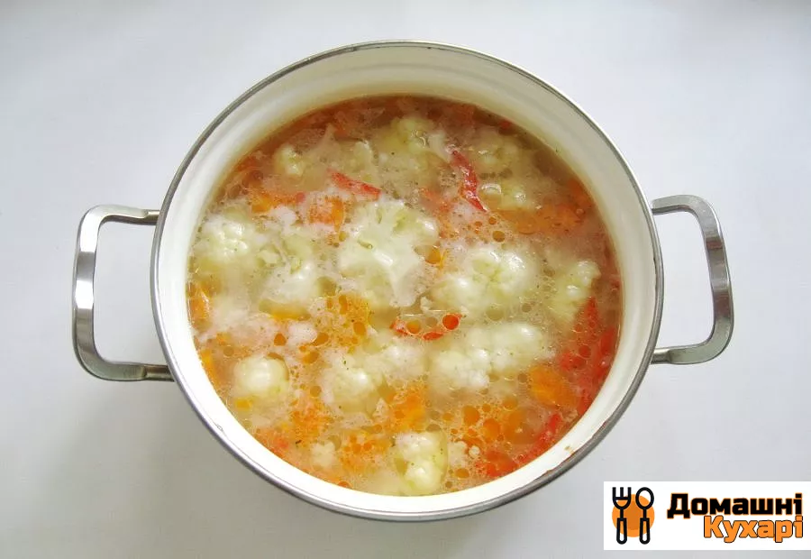 Суп з індички з цвітною капустою - фото крок 7