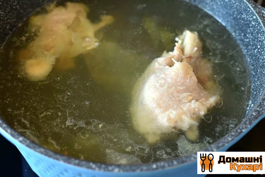 Суп з індички з грибами і булгуром - фото крок 1