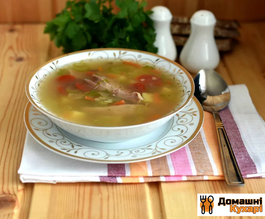 Суп з індички з грибами і булгуром - фото крок 6