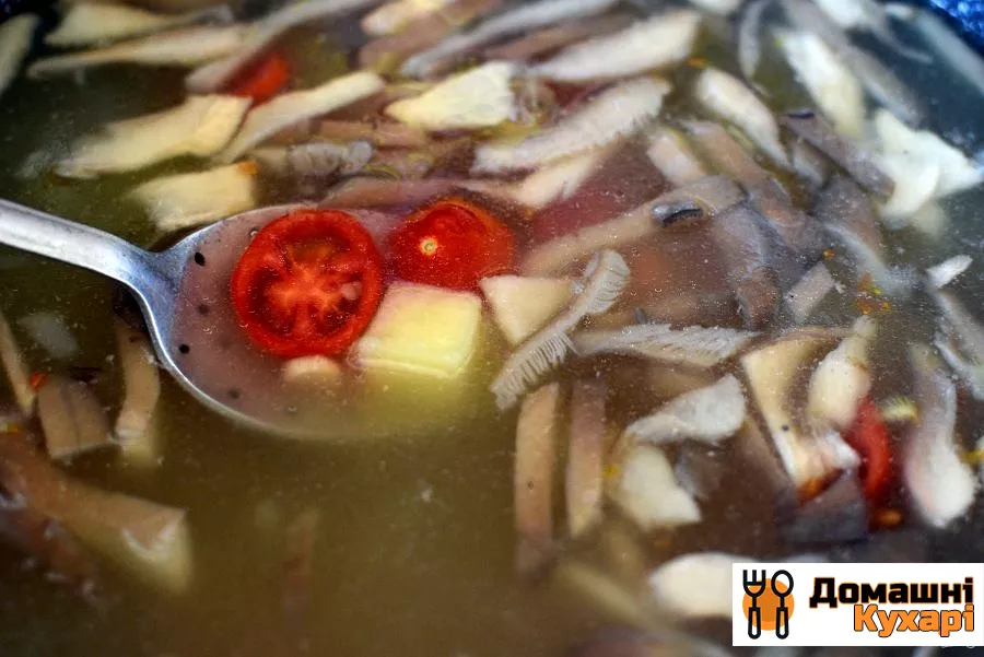 Суп з індички з грибами і булгуром - фото крок 4