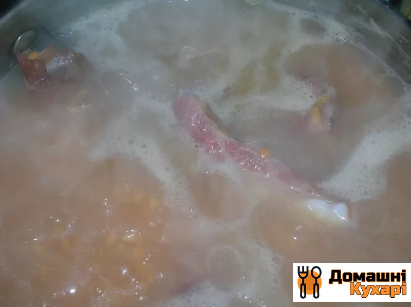 Суп з копчених свинячих реберець - фото крок 5