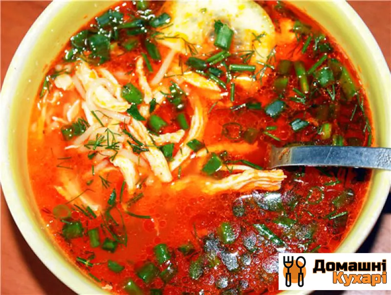 Суп з курки з помідорами - фото крок 6