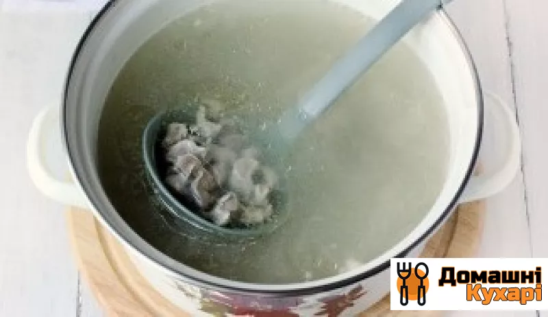 Суп з курячих шлунків - фото крок 6