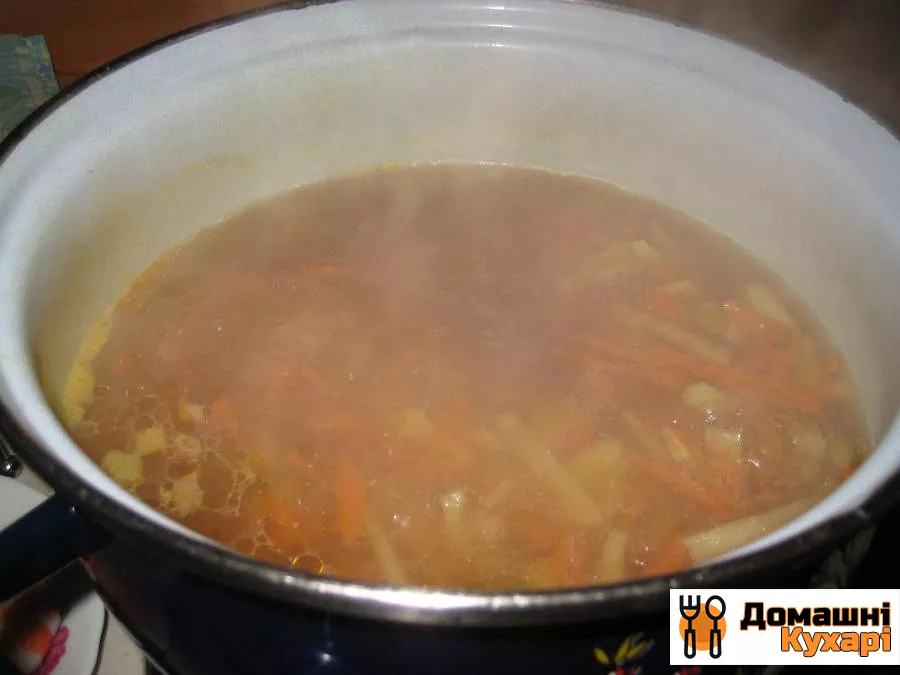 Суп із сьомги з креветками - фото крок 4