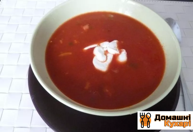 Суп з томатного соку - фото крок 7