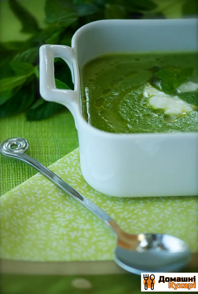 Суп з зеленого горошку з м'ятою - фото крок 6