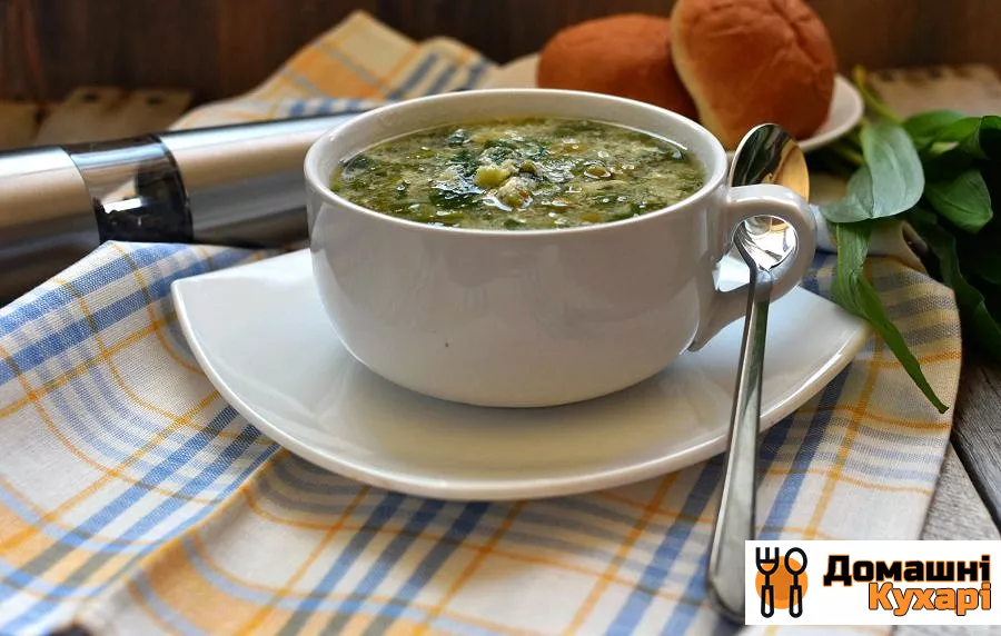 Суп з черемшею і зеленим горошком. - фото крок 6