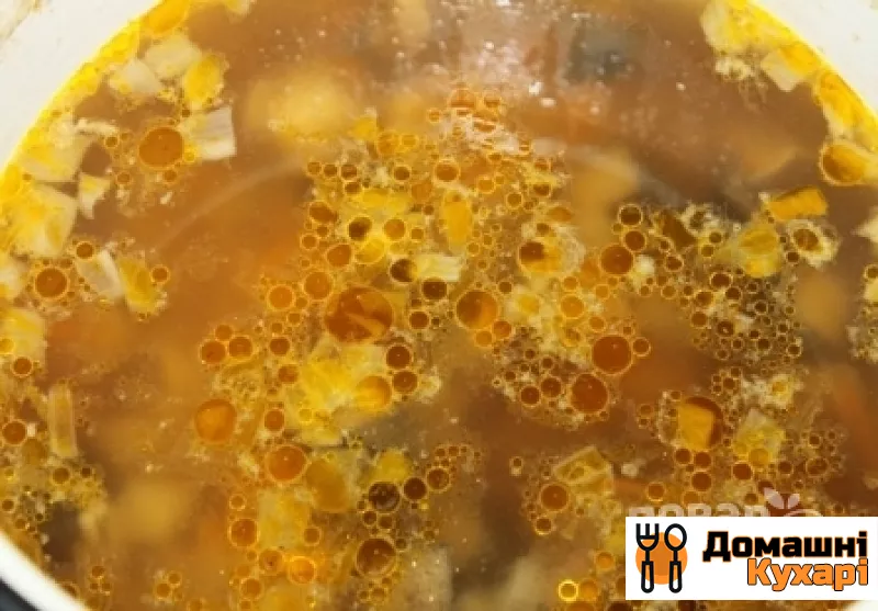 Суп з лісовими грибами - фото крок 11