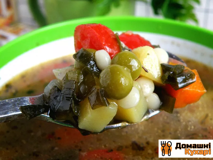 Суп з макаронами і консервованим горошком - фото крок 4