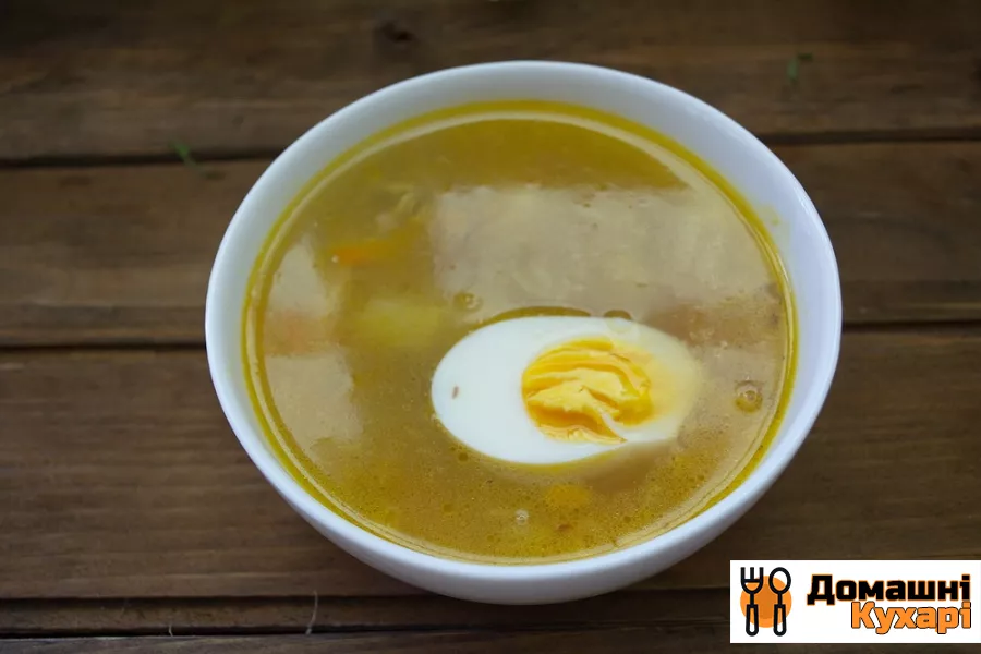 Суп з м'ясом і яйцем - фото крок 8
