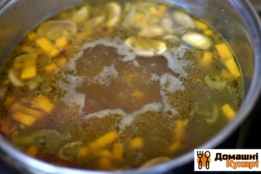 Суп з гарбузом і грибами - фото крок 5
