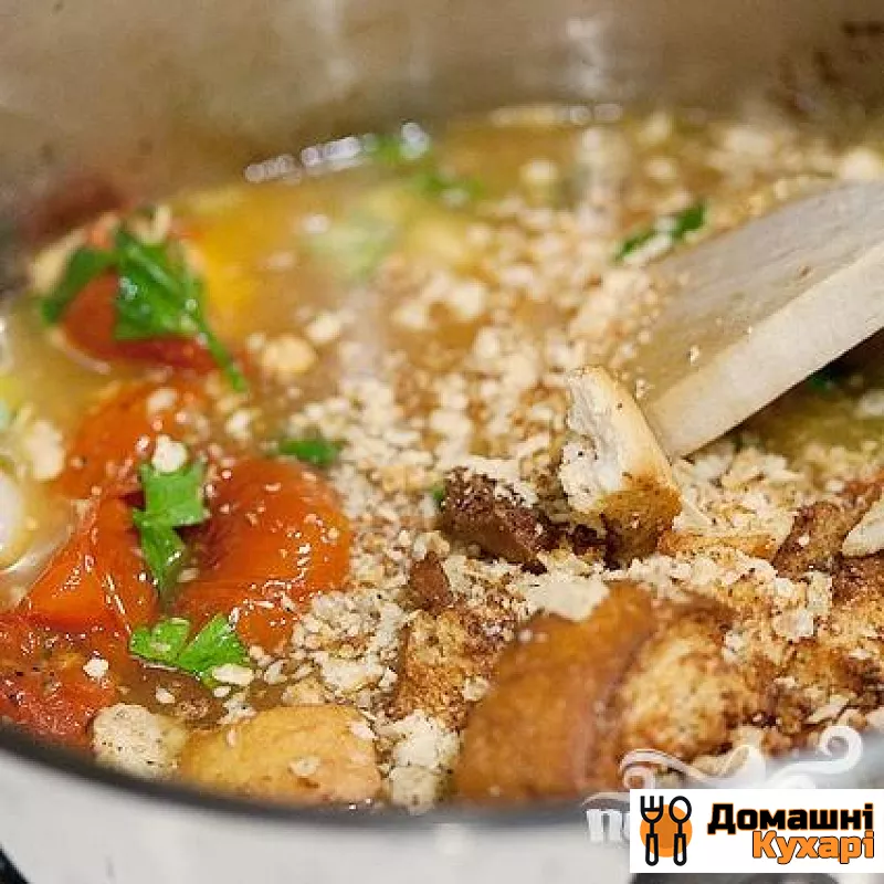 Суп з запеченим часником, помідорами і сиром - фото крок 6